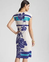 Travelers™ Wildflower Cap-Sleeved Column Dress