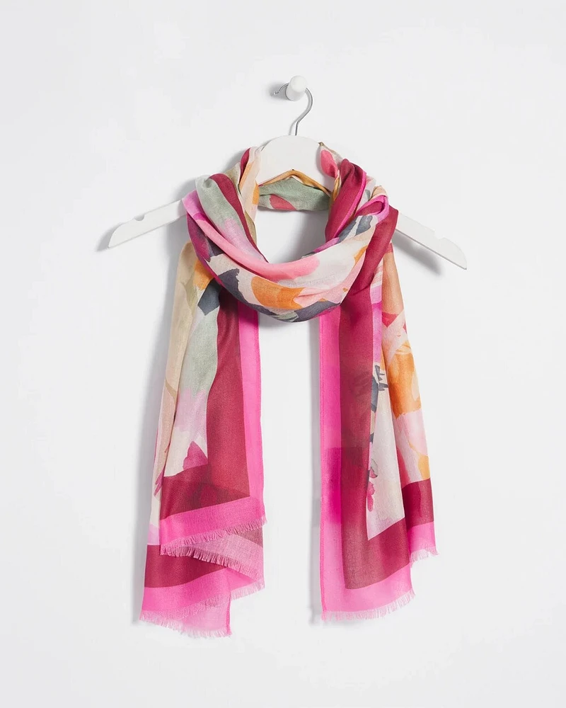 Floral Oblong Scarf