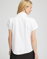 Zenergy® UPF Mockneck Short-Sleeve Top