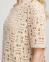 Short-Sleeve Crochet Top