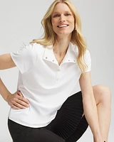 Zenergy® UPF Mockneck Short-Sleeve Top