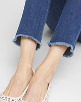 Girlfriend Fray Hem Ankle Jeans