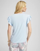 Touch of Cool™ Flutter Sleeve Tee