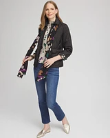 Faux Nylon Quilted Jacket