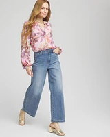 Floral Georgette Pintuck Blouse