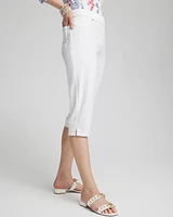 No-Stain 17" Pull-on Denim Capris