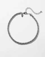 Silver Tone Collar Necklace