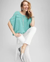 Scoop-Neck Poncho