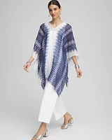 Long Embellished Linen Kaftan