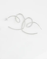 Heart Hoop Earrings