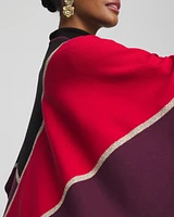 Colorblock Lurex Ruana