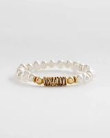 Modern Pearl Beads Stretch Bracelet