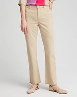 Girlfriend Fray Hem Kick Flare Jeans