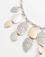 Mixed Petals Bib Necklace