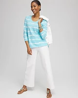 Tie-Dye Slub Scoop Neck Tee
