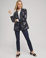 Floral Jacquard Blazer