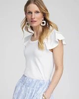 Layered Cap Sleeve Tee