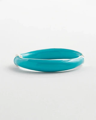 Turquoise Tone Hinge Bracelet