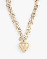 Gold-Tone Heart Necklace
