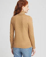 Shimmer Turtleneck Sweater