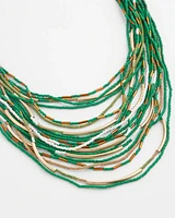 Layered Seed Bead Necklace