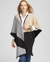Colorblock Lurex Ruana
