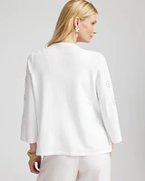 Floral Clear Sequined Cardigan