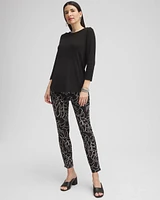 Button Trim Ribbed Tunic