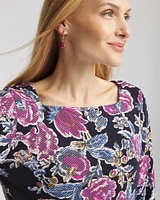 Floral Square Neck Tunic
