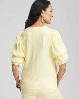 Gathered Sleeve Tee