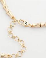 Golden Bamboo Collar Necklace