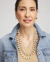 Multi-Strand Sundial Shell Necklace