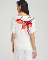 Floral Print Dolman Pullover