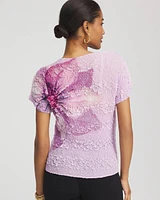 Travelers™ Collection Tropical-Floral Textured Top