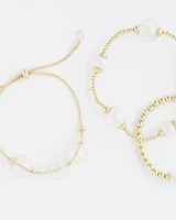 Glass & Gold Bracelet