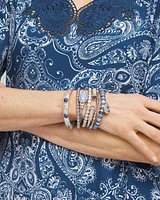 Aventurine Stone Wrapped Cuff Bracelet