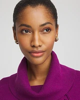 No Droop™ Mixed-Metal Clip-On Hoop Earrings