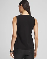 Embellished Ponte Tank