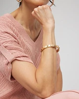 Pink Cuff Hinge Bracelet