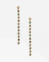 No Droop™ Iridescent Linear Drop Earrings