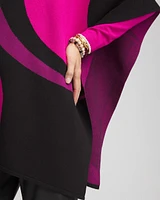 Colorblock Swirl Ruana