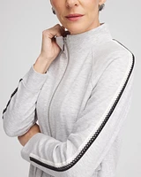 Zenergy® Double-Knit Lattice Trim Jacket