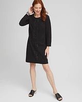Embellished Ponte Sheath Dress