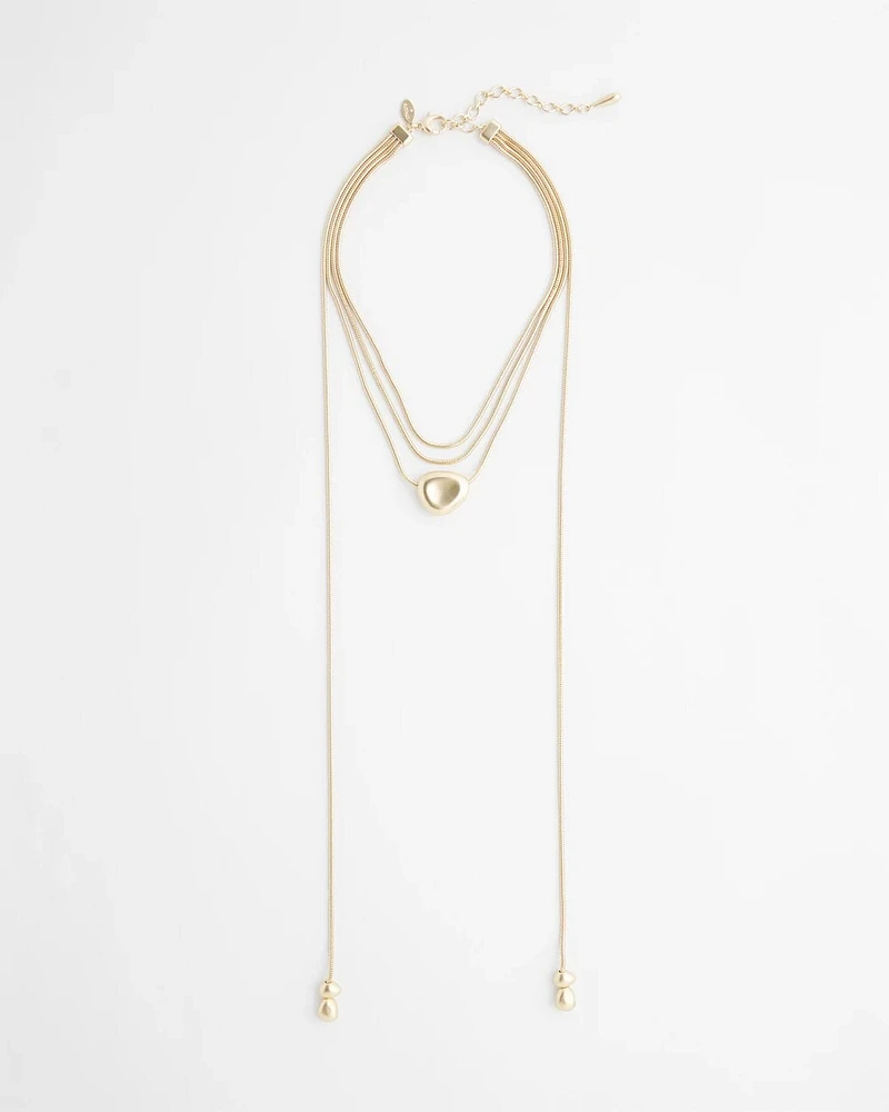 Faux Wrap Necklace