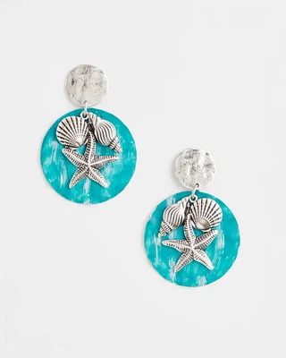 No Droop® Seashell Ocean Earrings