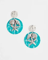 No Droop® Seashell Ocean Earrings