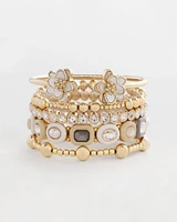 Neutral Stretch Geometric Bracelet