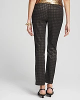 Brigitte Metallic Tiles Ankle Pants