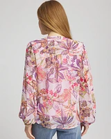 Floral Georgette Pintuck Blouse