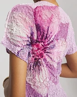 Travelers™ Collection Tropical-Floral Textured Top